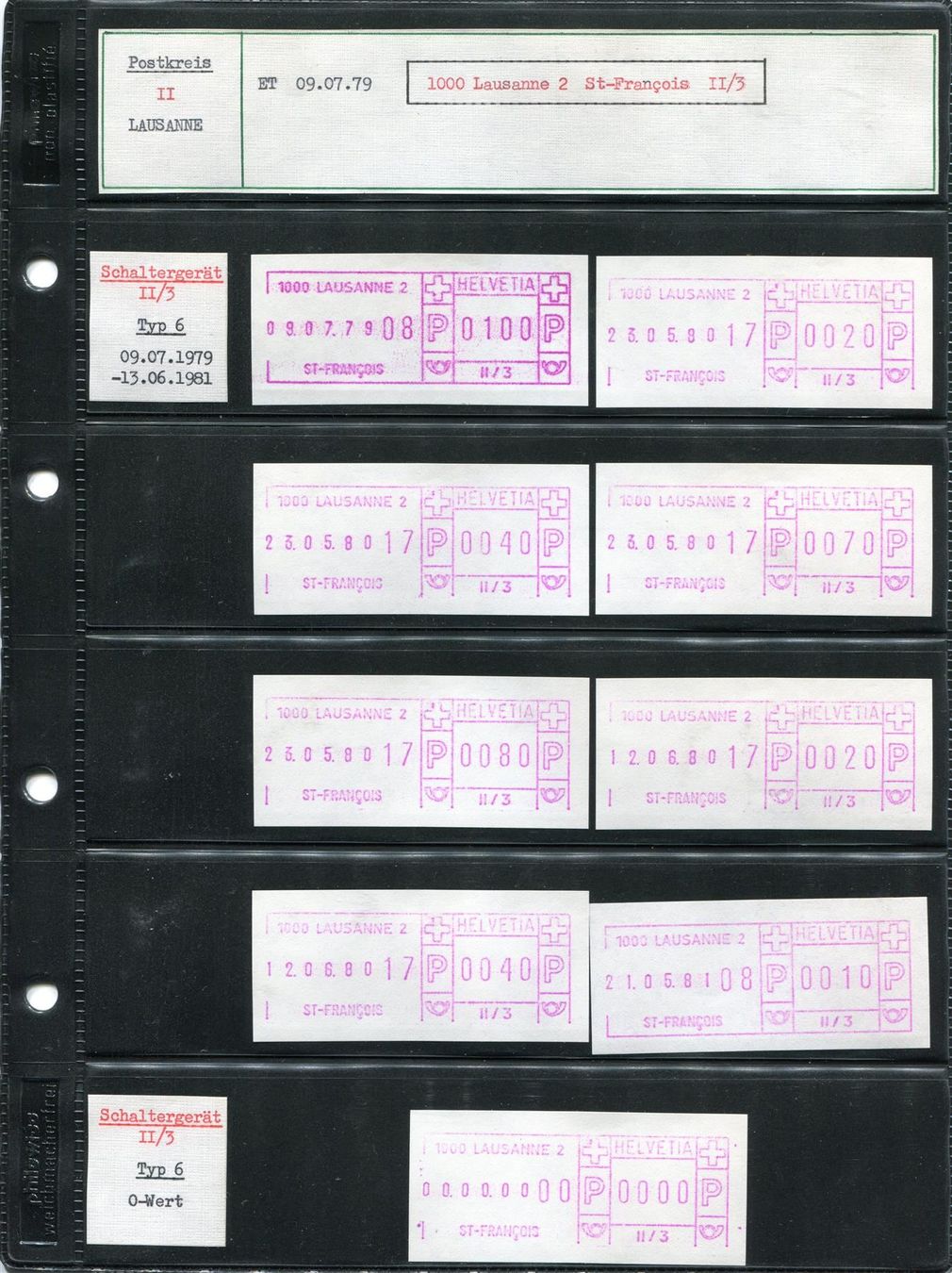 Timbri: Schalterfreistempel-Sammlung in 12 Alben – Usato da Winterthur venduto da Kyoung 7