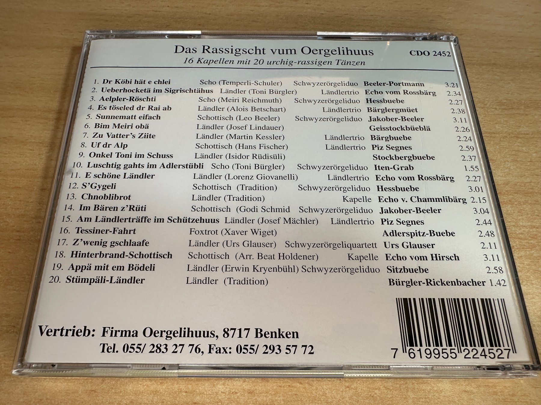 CD: T5 Das Rassigscht vum Orgelihuus – Usato da Rikon im Tösstal venduto da Alpenmutz 1
