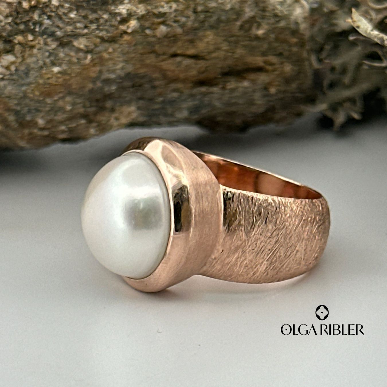 Olga Ribler Anelli: Unikate Silber Ring 925 mit Perle Grösse 55 – Nuovo (secondo la descrizione) da Luzern venduto da Schmuckoutlet 3