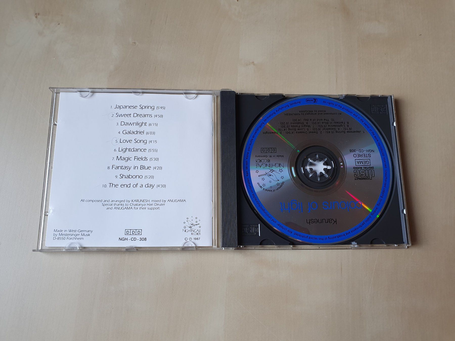 CD: Karunesh Colours of Light – Usato da Stansstad venduto da collectorsshop 2