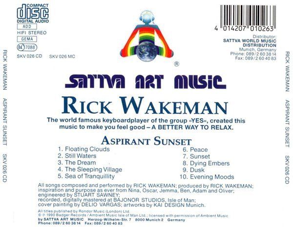 CD: Rick Wakeman – Aspirant Sunset – Usato da St.Gallen venduto da jalamusic 1