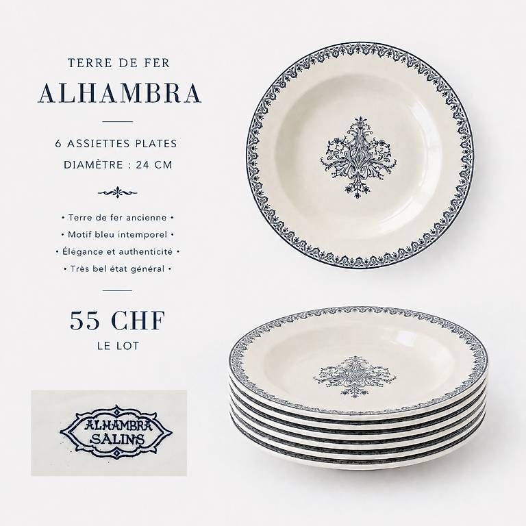 Teller: Assiettes Terre de fer Alhambra Salins – Gebraucht aus Collombey von qua_lb8f