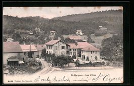 St-Cergues, les villas, vue d'ensemble a