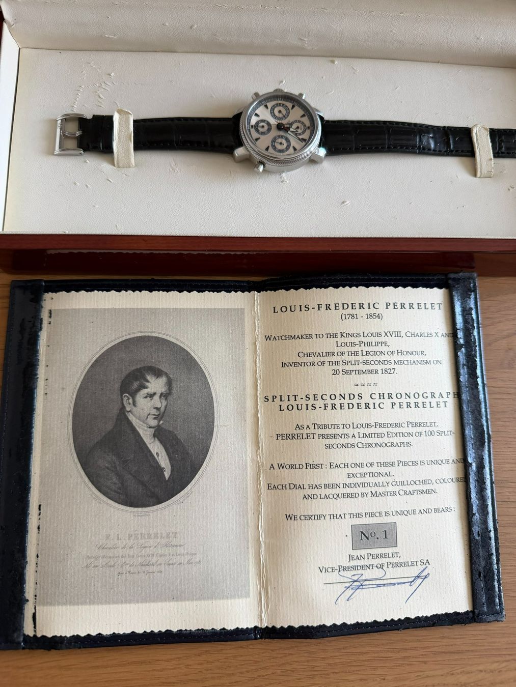 Perrelet Uhren: Perrelet Louis-Frédéric Rattrapante Piece Unique – Gebraucht aus Buchrain von LMUS 1