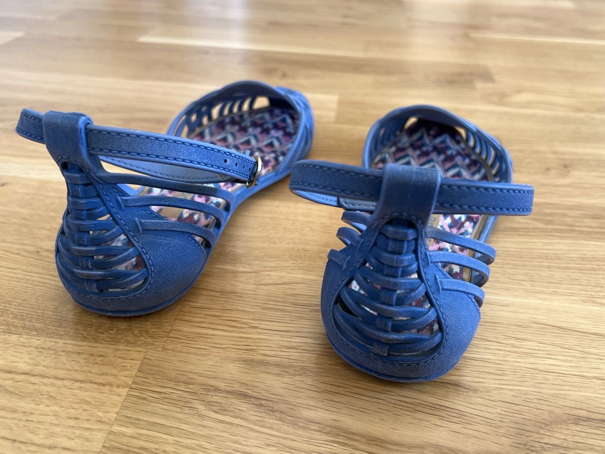 Scarpe da donna: Sommer Sandalen, blau, Grösse 38 – Usato da Frick venduto da clembou 1