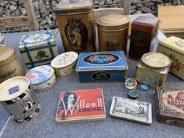Schöne alte Blechdosen Sammlung - Raritäten für Sammler!