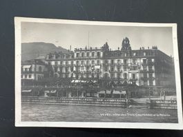 AK   1929 Vevey Hotel des trois Couronnes    (G799)