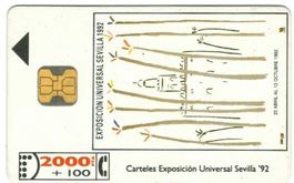 Telefonkarte Spanien CP-004 Sevilla 1992