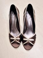 PHASE EIGHT SCHUHE PUMPS 6 37 LEDER SATINTOP ZU KLEID TUNIKA