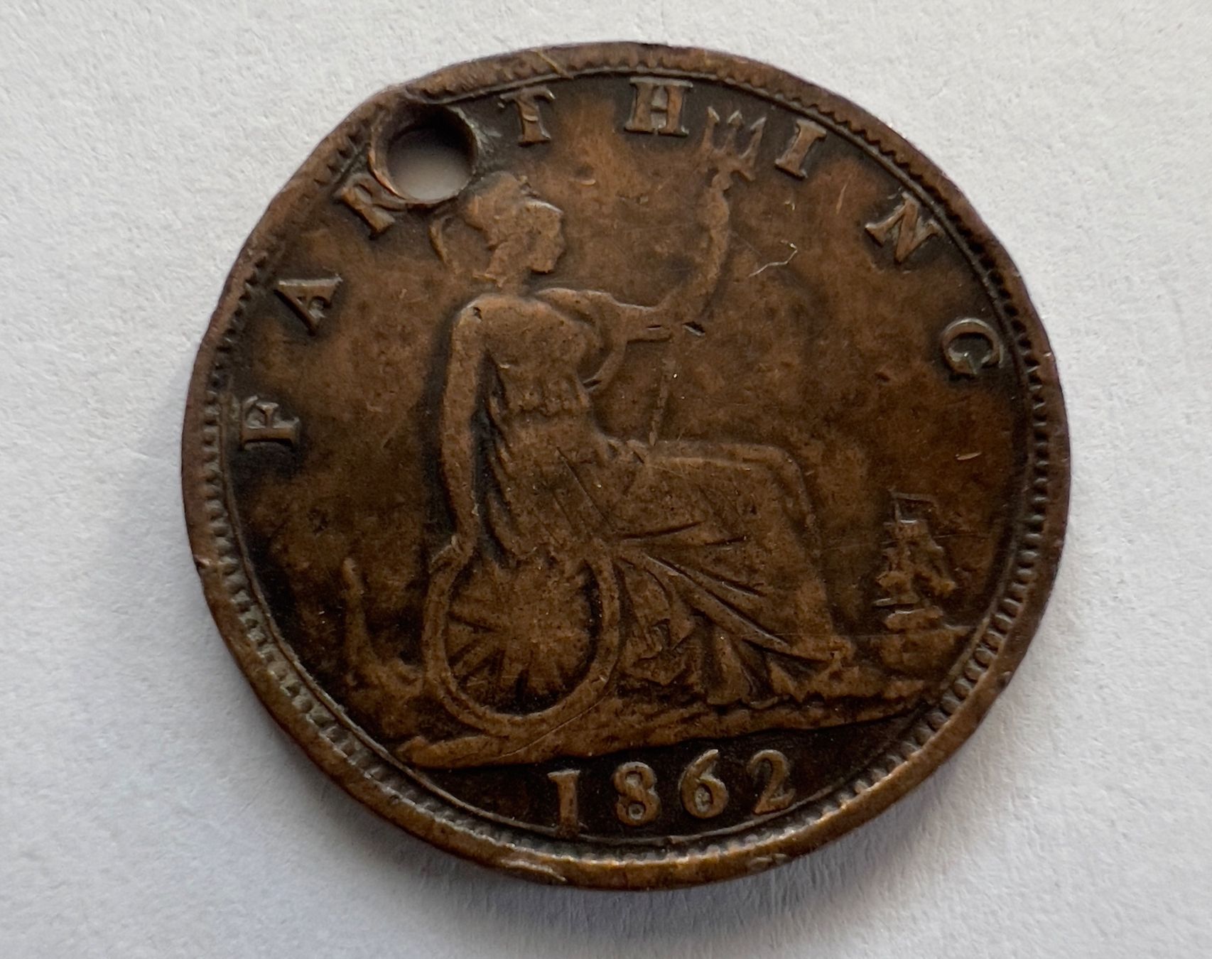 Tutti le monete: Großbritannien 1 Farthing 1862 – Usato da Adliswil venduto da 0ml4t