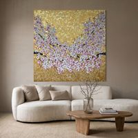 „Golden Sakura“ XL Gold Artwork