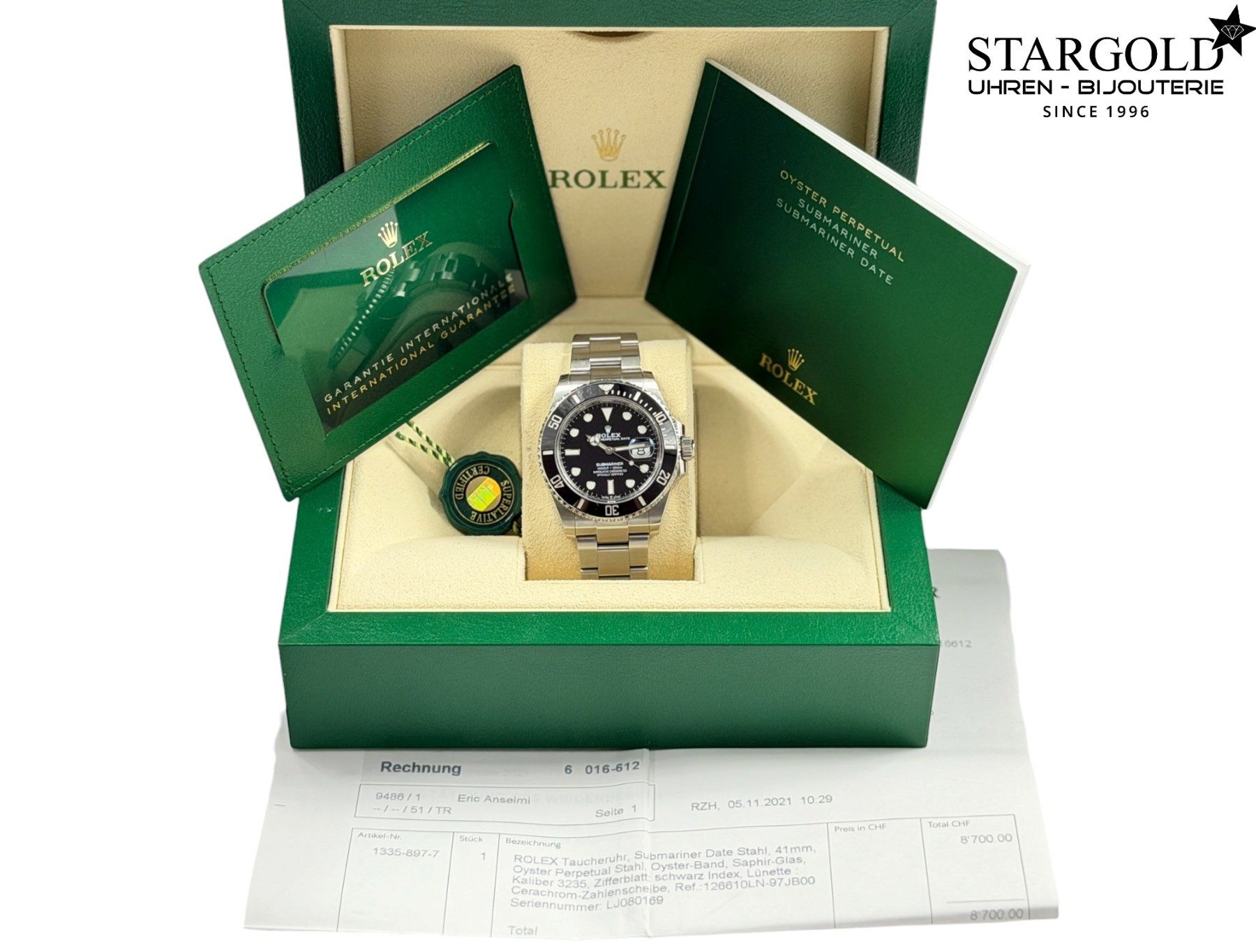 Rolex Orologi: Rolex Submariner Date - 126610LN – Usato da Zürich venduto da Stargold-Uhren 9