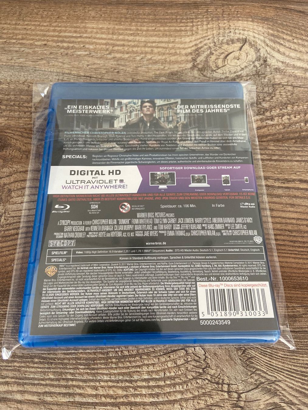 Tutti i DVDs: DUNKIRK Blu-ray in Top Zustand! – Usato da Hasle LU venduto da P89erni01 1