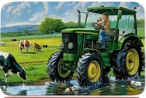 Teppiche: John Deere Teppich (77 x 48 cm) – Neu und originalverpackt aus Langenbruck von Gumsi