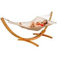 Amanka Hängematte XXL mit Gestell Holz
