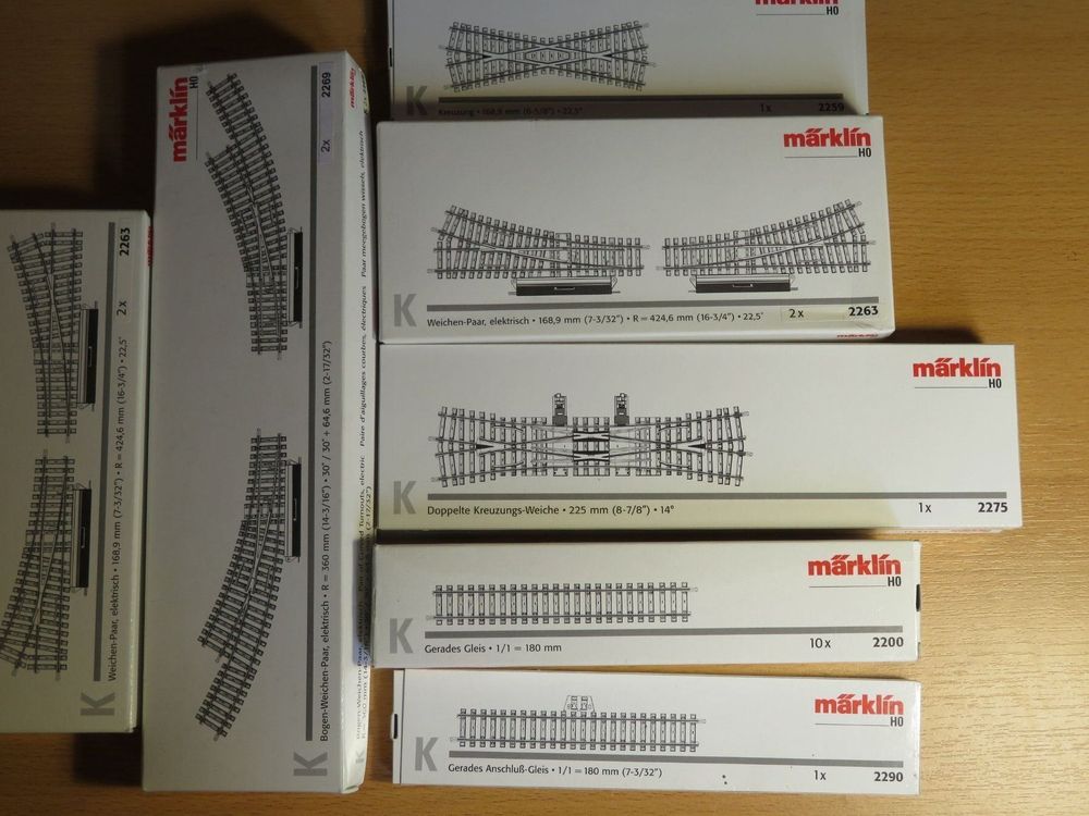 Märklin K-Gleise 2200, 2259, 2275, 2263, 2269, 2259, 2290 | Kaufen Auf ...