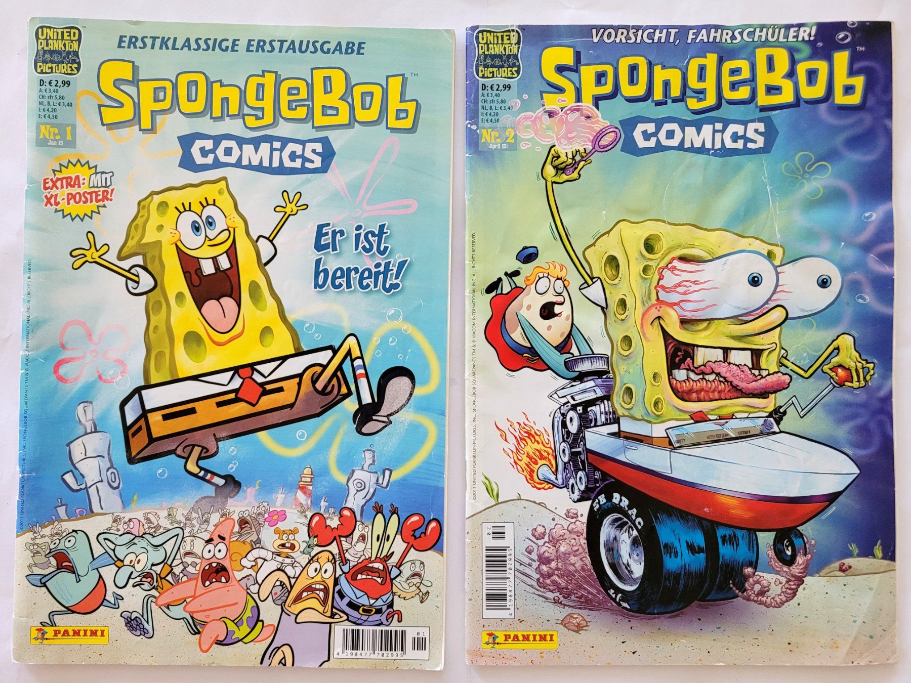 Comics: SpongeBob Comic Nr.1+2 von 2015 – Gebraucht aus Schöftland von huair