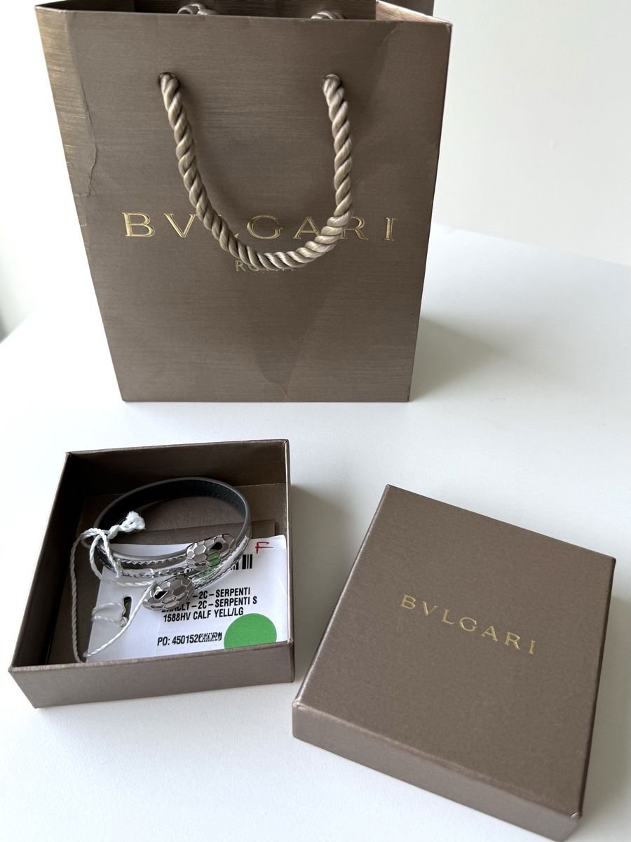 Bulgari Armbänder & -reifen: Bracciale Bvlgari Serpenti Pelle Argento Nuoro – Neu und originalverpackt aus Castagnola von BlondiePosh 5