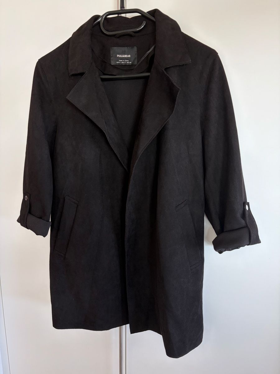 Pull&Bear Giacche: Blazer Wildlederoptik (schwarz in Grösse S) || Pull&Bear – Nuovo (secondo la descrizione) da Düdingen venduto da Hiron_o7