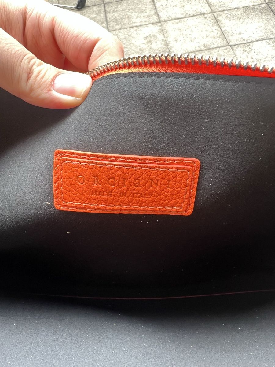 Orciani Borse: Orciani Clutch aus Leder, Orange, NEU – Nuovo (secondo la descrizione) da Derendingen venduto da MDPshopandmore 3