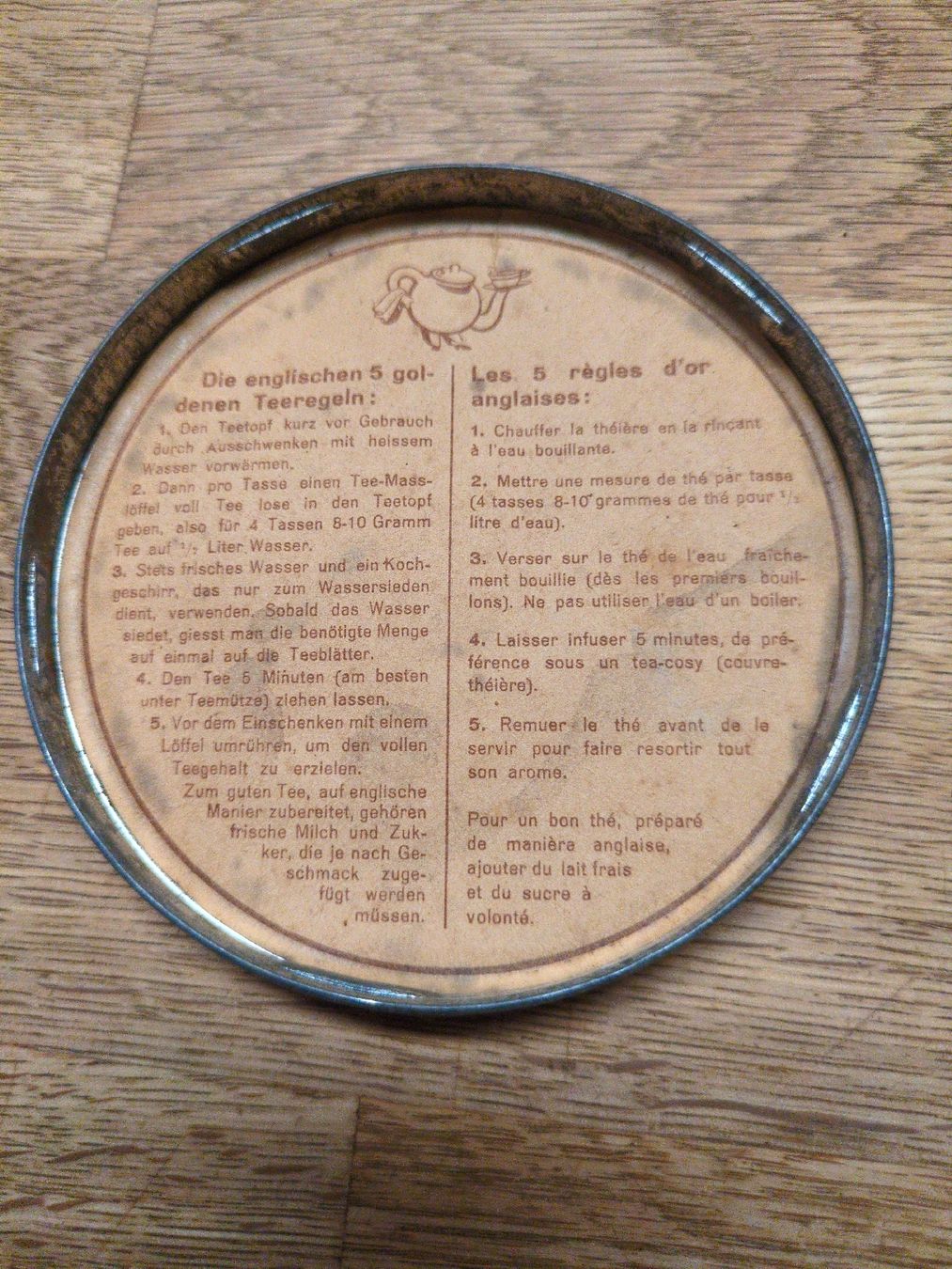 Dosen: Antike Teedose Blechdose mit Deckel Vintage  – Gebraucht aus Fankhaus (Trub) von sun_7677 5