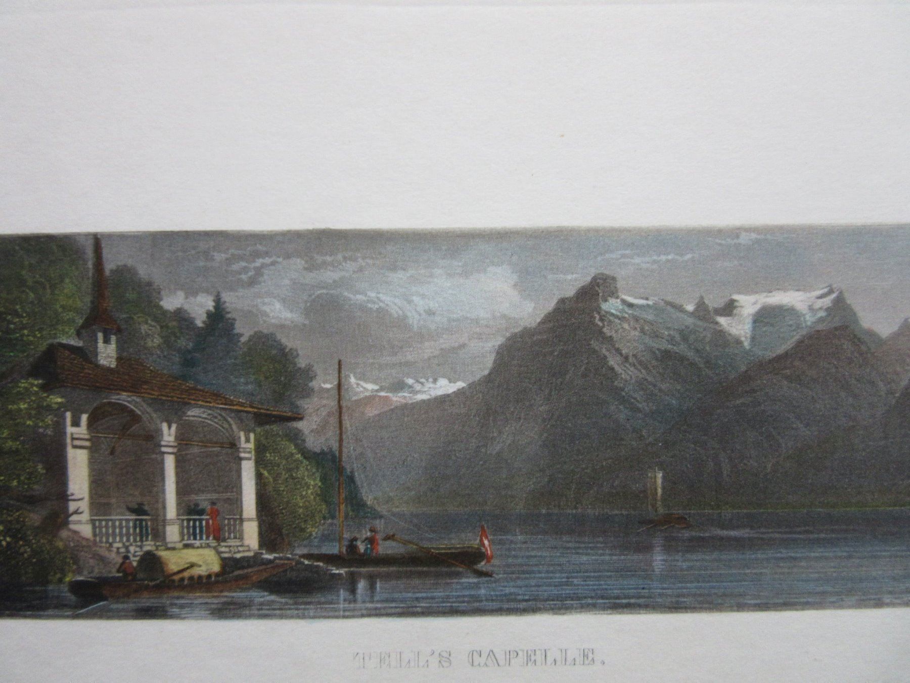 Incisioni: TELLS KAPELLE  AQUATINTA – Usato da Gersau venduto da grafik-kunst
