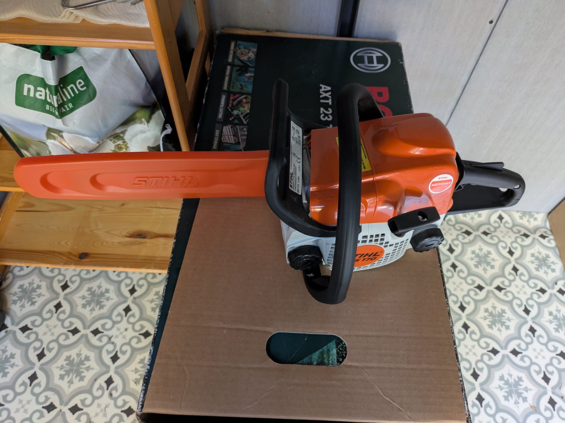 Stihl Seghe: Tronçonneuse Stihl MS 170 2-MIX occasion – Usato da Pringy venduto da Antic_Alpina