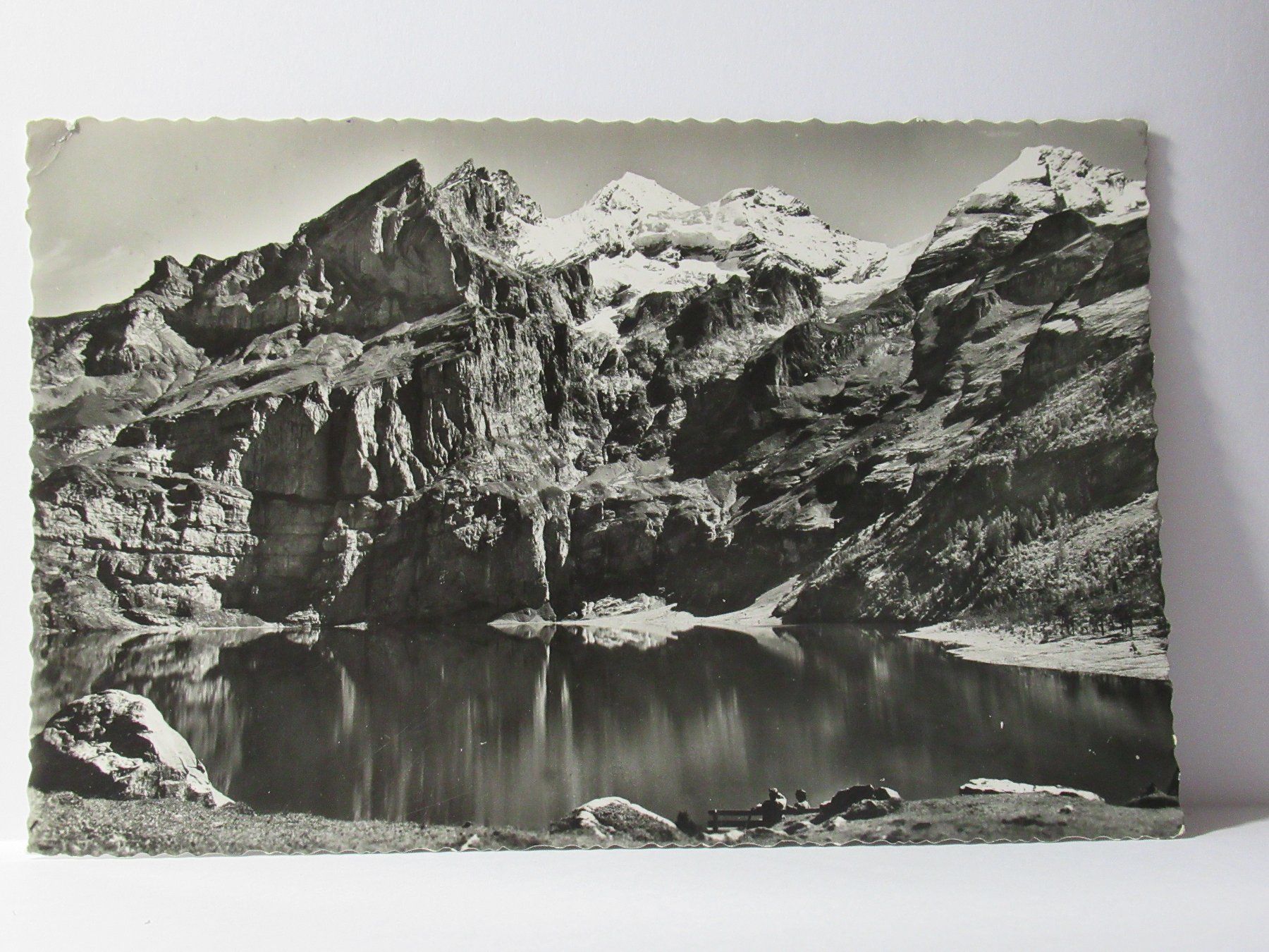 Ansichtskarten: Oeschinensee ,  Blümlisalp 1946 – Gebraucht aus Grenchen von Bluemchen1900