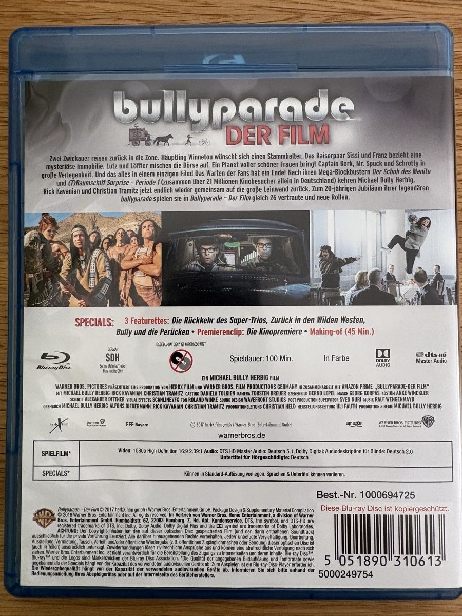 Tutti i DVDs: Bullyparade Der Film Blu-ray – Usato da Thun venduto da Mcgun 1
