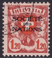 Dienstmarke SDN SBK-Nr. 24z (geriffeltes Papier 1935-1937)