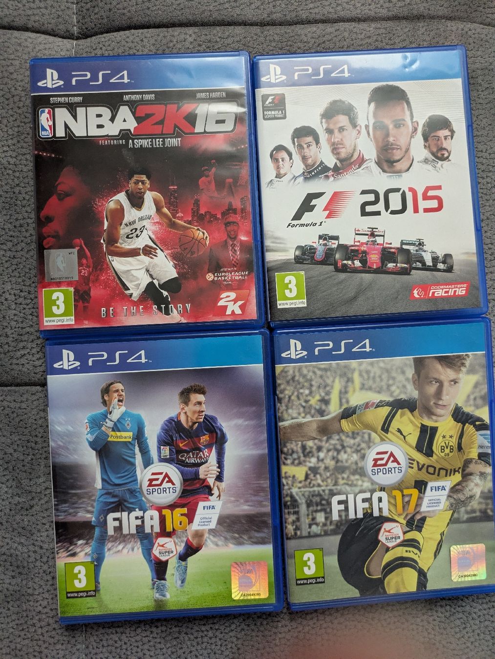 Jeux: PS4 "Sport-Bundle" - FIFA , Formel 1 und NBA – Neuf (Voir description) à Diepflingen par Ricarda_96