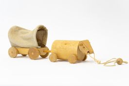 Naef Gespann Kuh Spielzeug Vintage Holz - Versand möglich