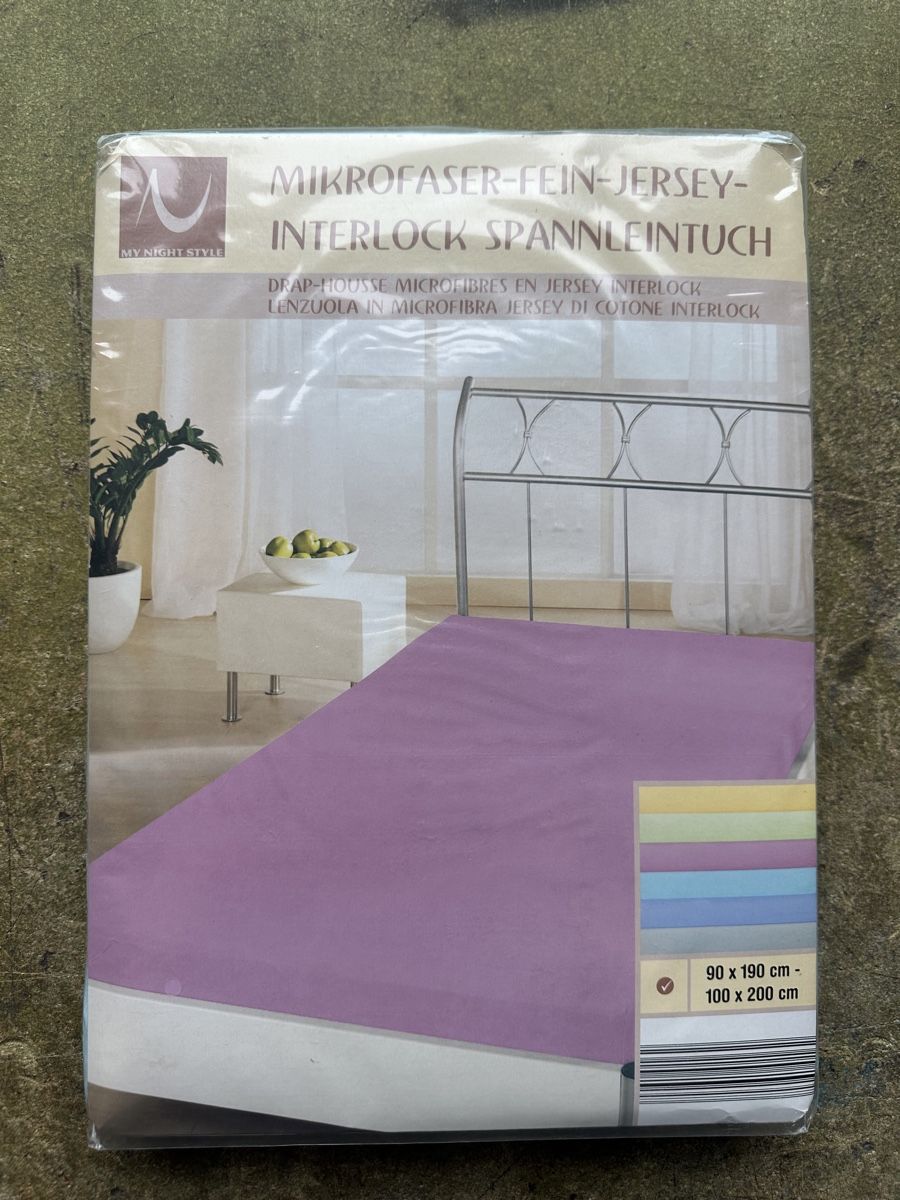 Bettwäsche: Hellblaues Spannleintuch – Neu und originalverpackt aus Zollikofen von Taximan89