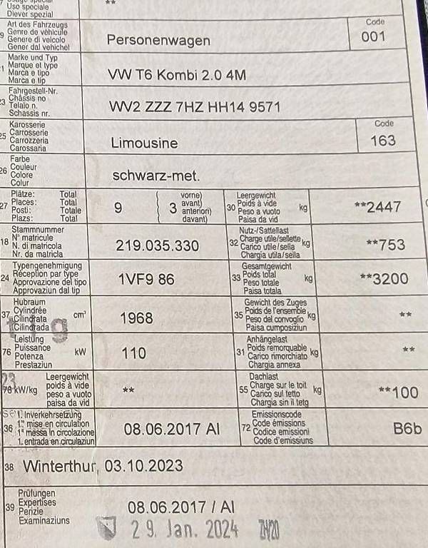 VW Automobili: VW T6 Caravelle 2.0 TDI 4Motion – Usato da Uster venduto da DuVaekkedeMig 4