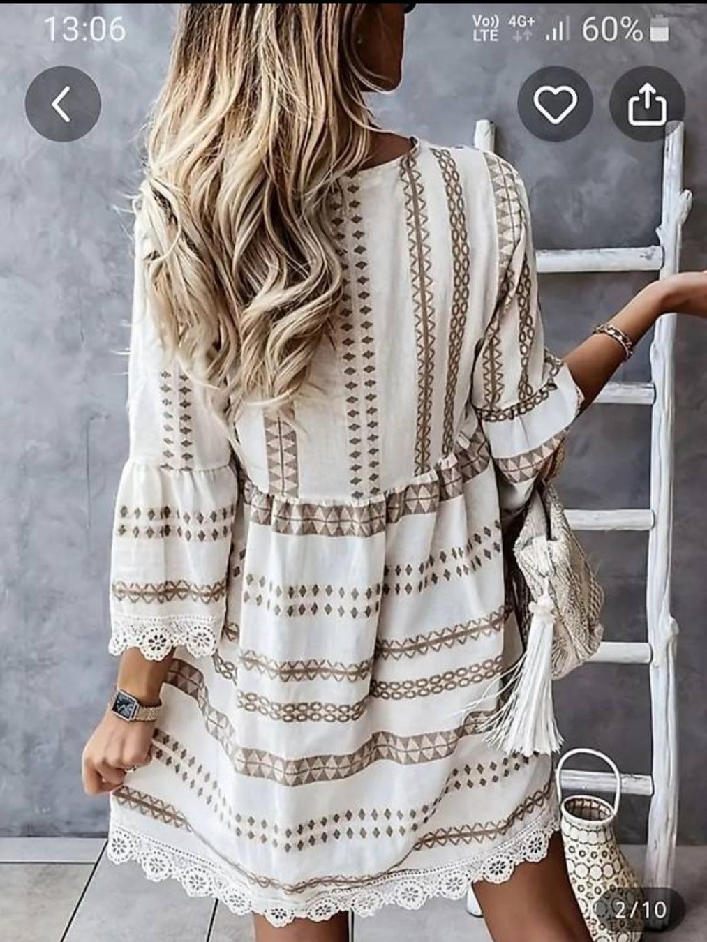 Tuniche: Tunikakleid im Boho Style neu – Nuovo e nell'imballaggio originale da Geuensee venduto da sonnenstunden 5