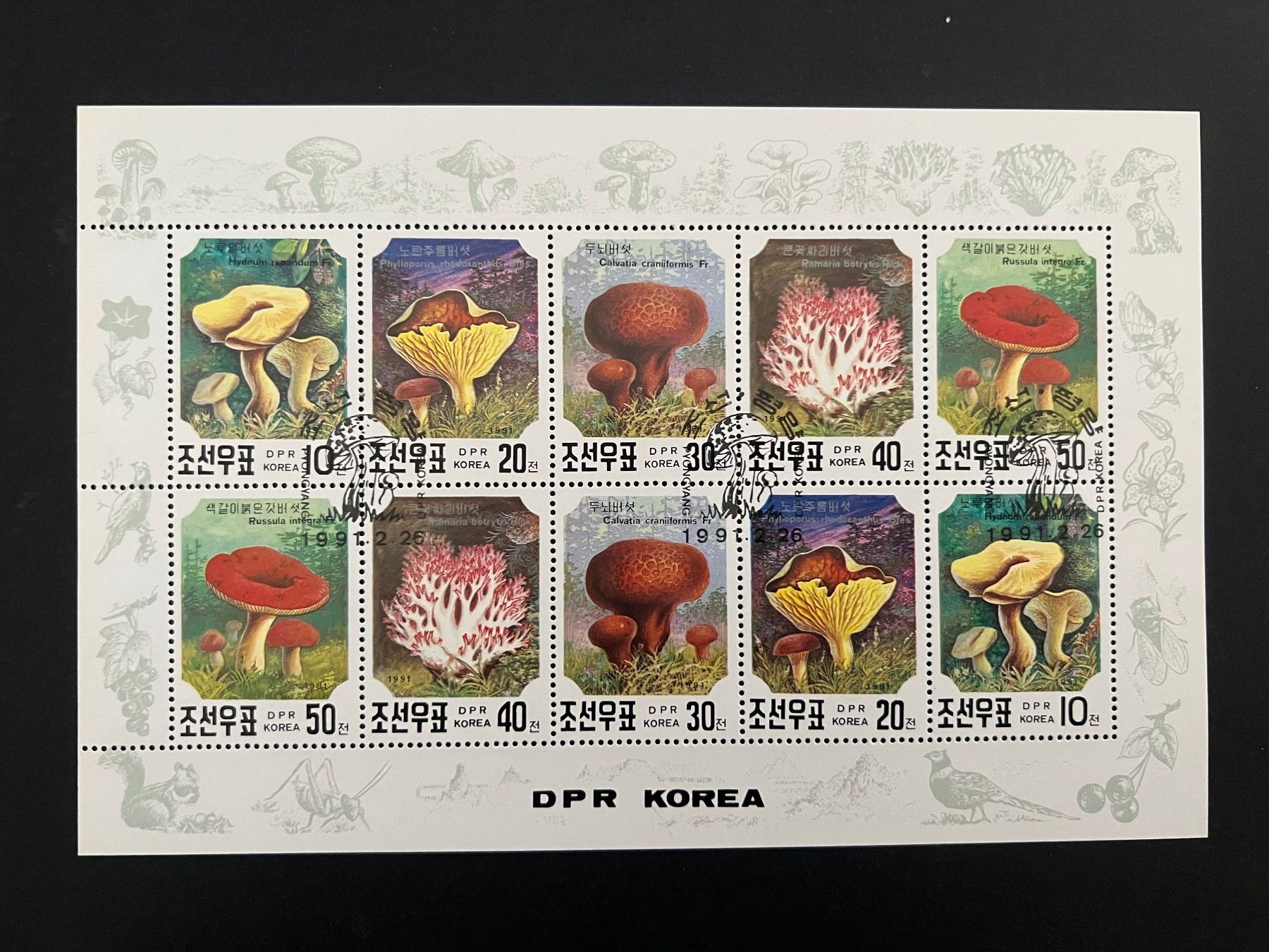Tutti i francobolli: Korea 1991 Pilze  gestempelt  (C572) – Usato da Hinwil venduto da Sidi4