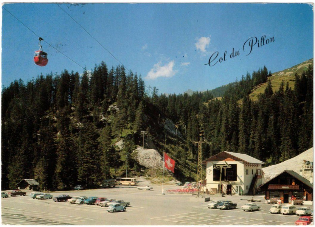 Cartoline postali: Col du Pillon - Télècabine / Gondelbahn – Usato da Binningen venduto da Mountainrider