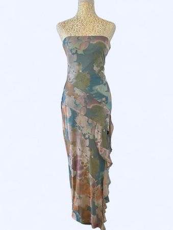 Abstract floral print maxi dress from Miami