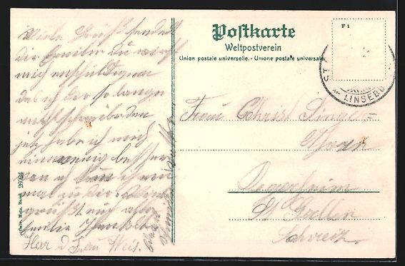 Ansichtskarten: AK St. Gallen, Hotel Scheffelstein – Gebraucht aus Berlin von bartko-reher 1