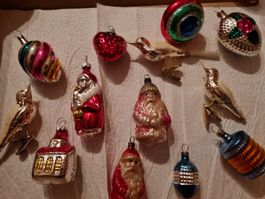 Alte Weihnachtsanhänger Vintage Konvolut 13 Stk