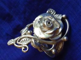 Wunderschöner Sterling Silber Rosen Ring Gr 52