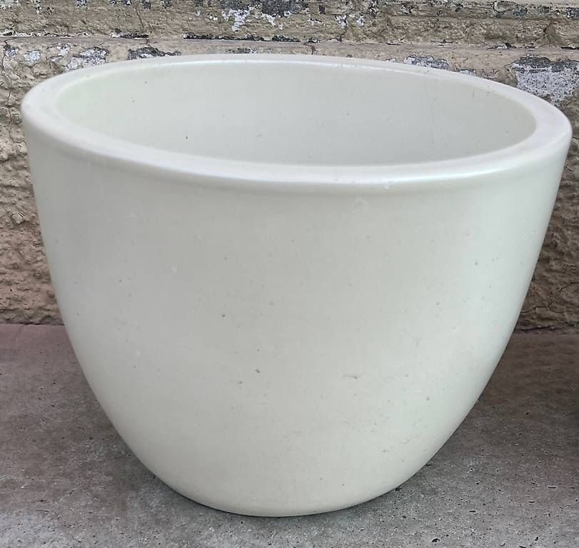 Pots de fleurs: 3 schöne Tontöpfe Weiss – D'occasion à Urdorf par Resumasa 1