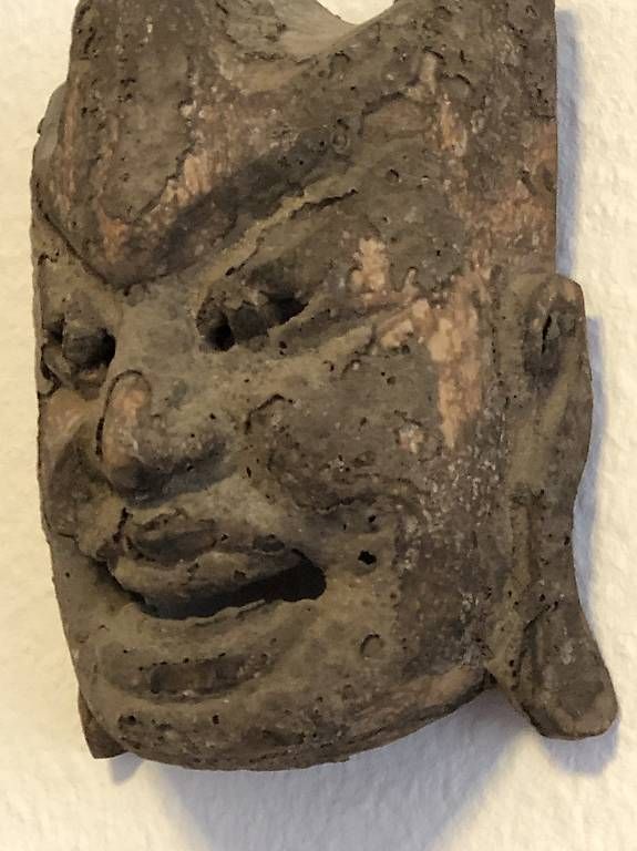 Sonstige Antiquitäten & Kunst: Antike holzmaske aus Tibet – Gebraucht aus Basel von Familymusic 2