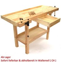 06064 - 1490 Massivholz Hobelbank - Massive Hobelbank