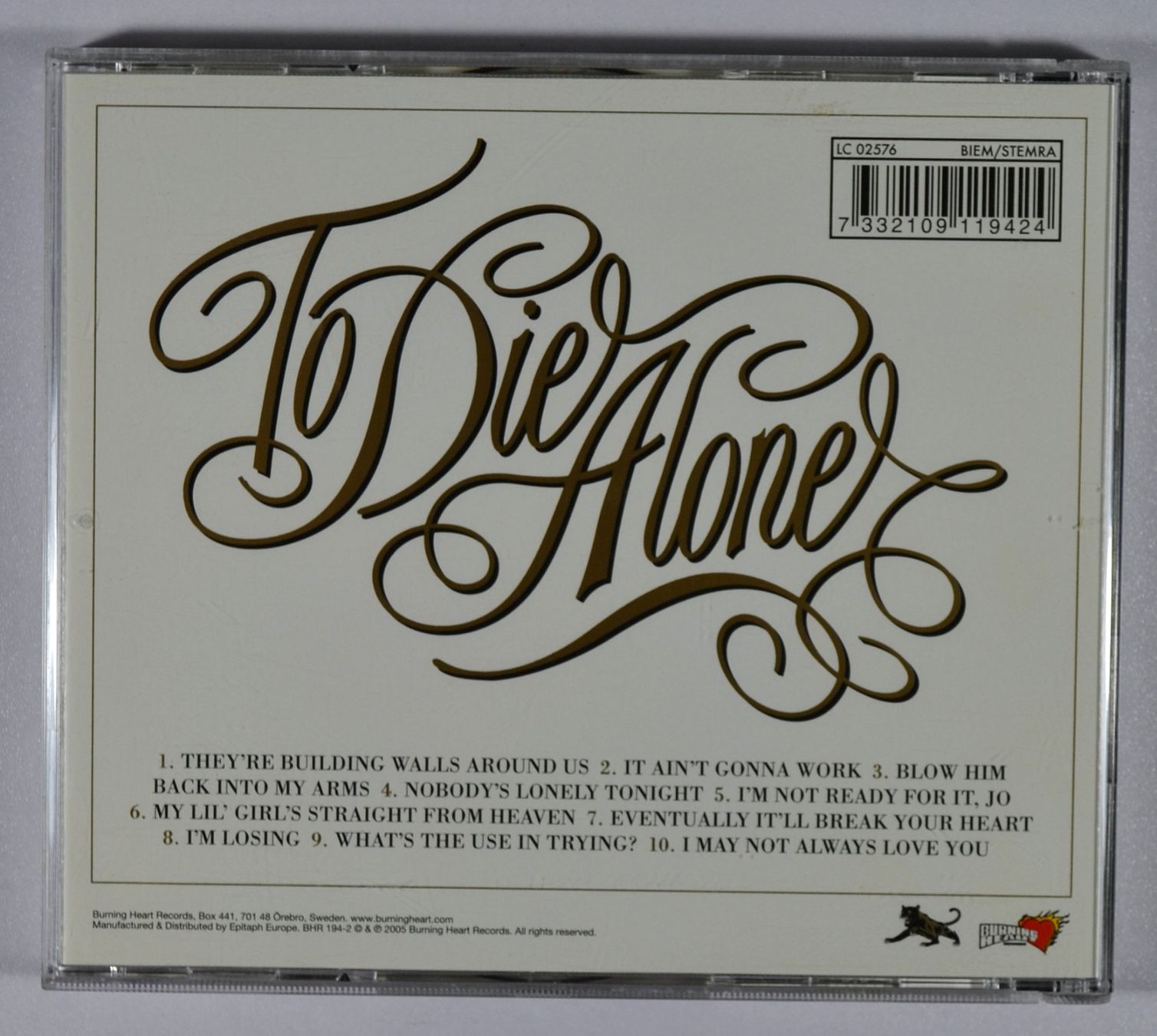 CD: CD: MONEYBROTHER - To Die Alone – Usato da Frenkendorf venduto da Yard-Sale-2000 1