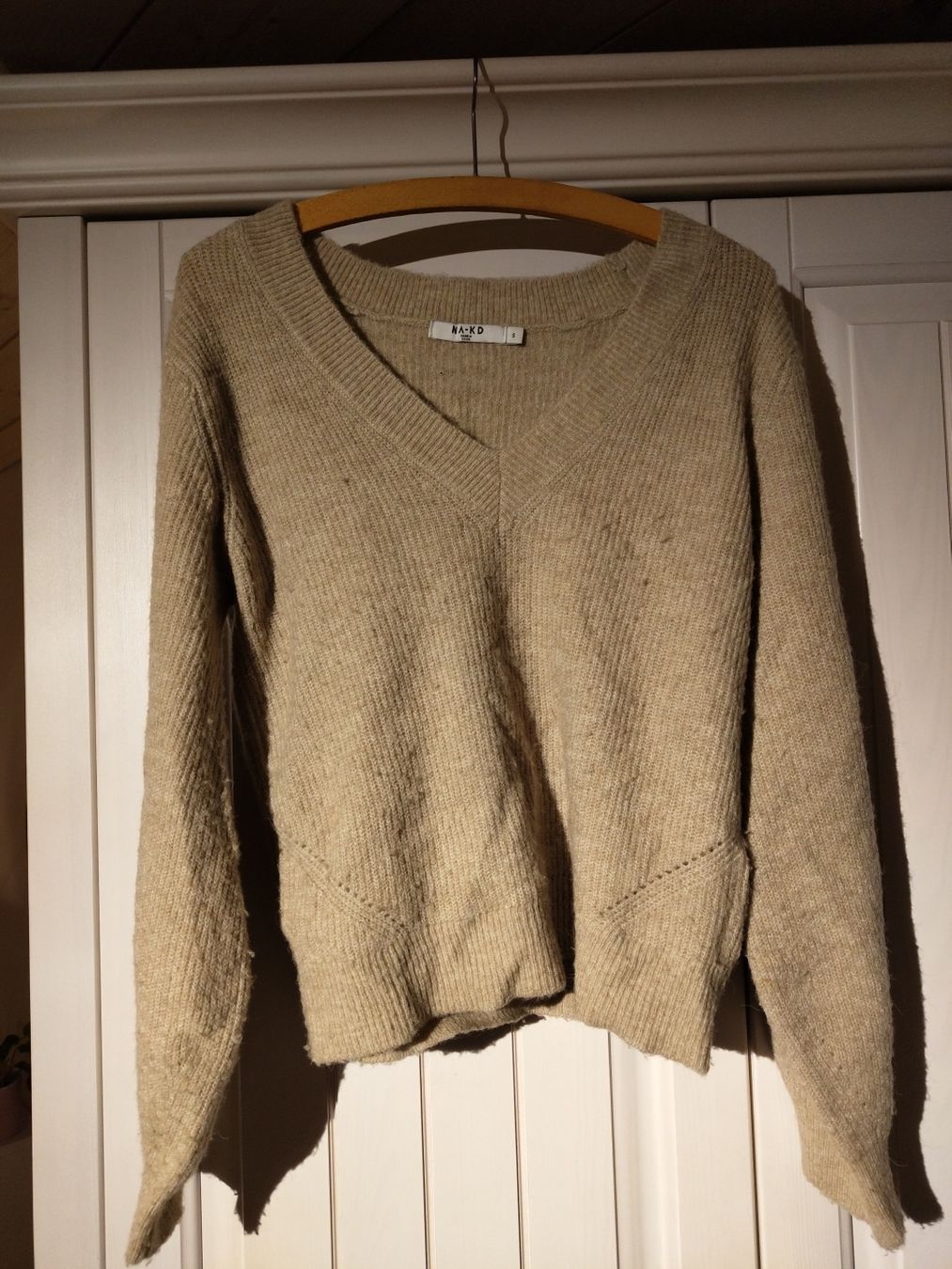 Na-kd Pullover & Sweatshirts: Beiget Strickpullover in Grösse S – Gebraucht aus Rheinau von miriam_j