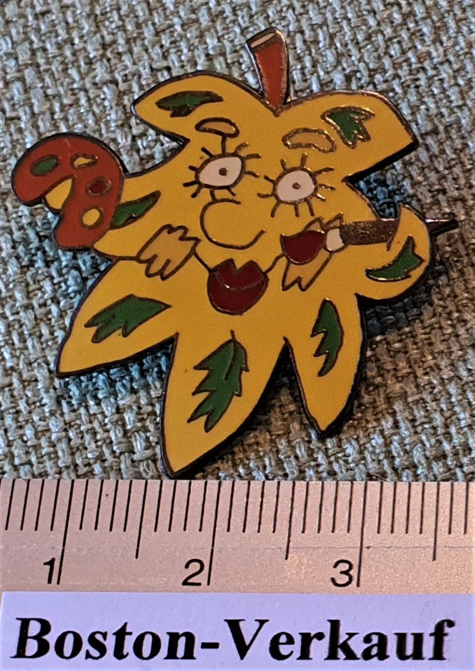 Spille & Fermagli: D028 - Kunst Pin Herbst Blatt Maler – Usato da Reinach BL venduto da Boston-Verkauf 2