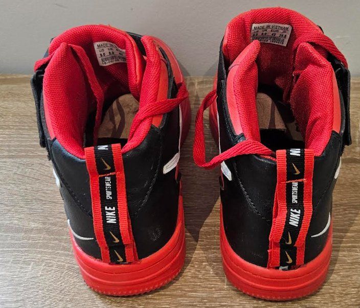 Nike Scarpe da uomo: Baskets Nike Air Force 1 Mid Rouge Noir Taille 43 – Usato da Etoy venduto da vin_hss9 2