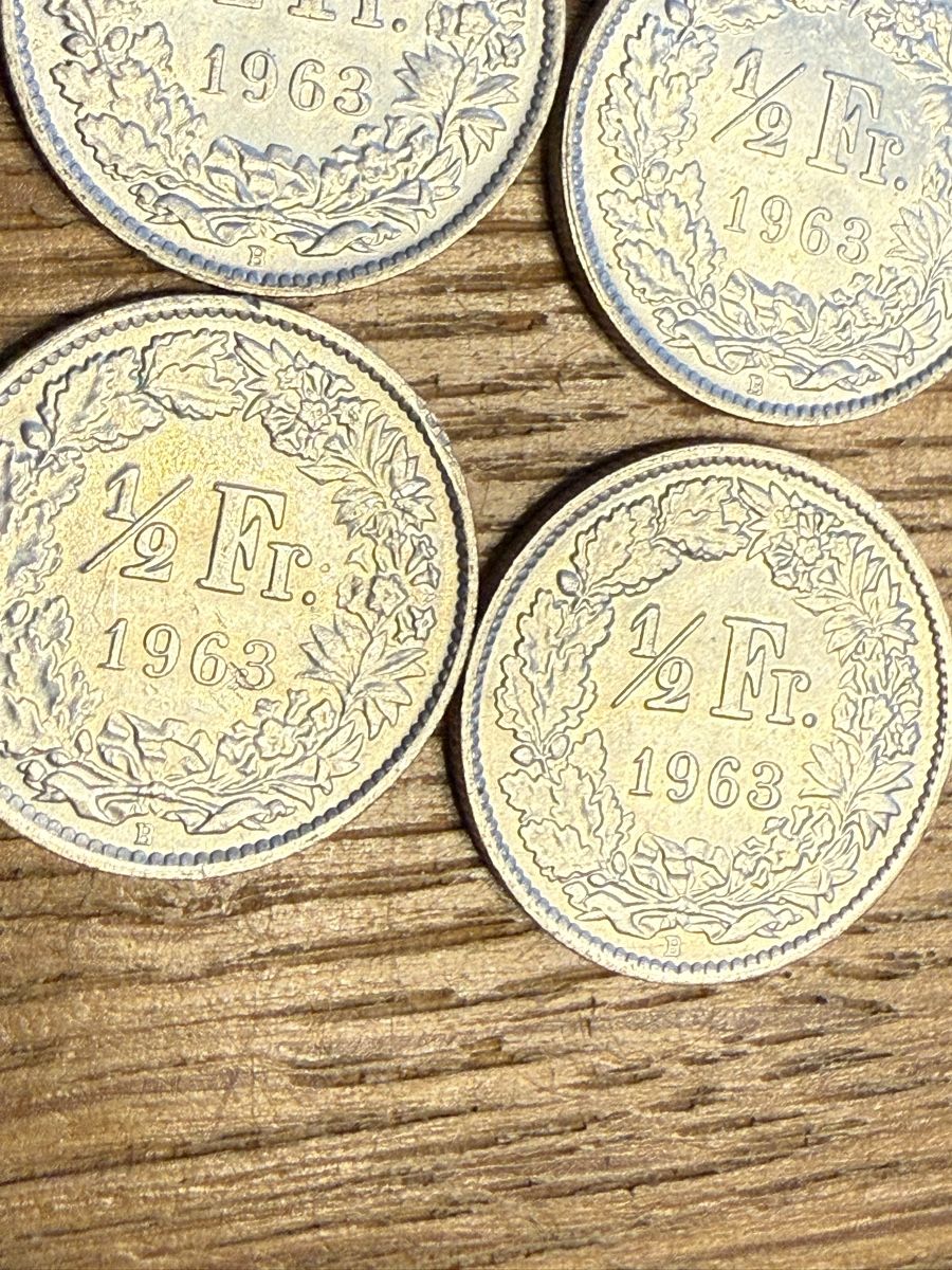 Alle Münzen: 1/2 Franken Silbermünzen 50 Rappen – Neu (gemäss Beschreibung) aus Goldach von Messerguru 1