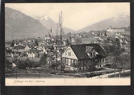 AK, SZ Schwyz mit Rigi v. Rossberg ,1907